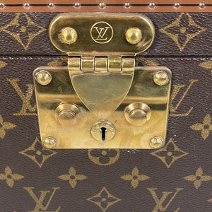 LOUIS VUITTON Monogram Boite Flacons Beauty Vanity Train Hard Trunk Case LV  Used