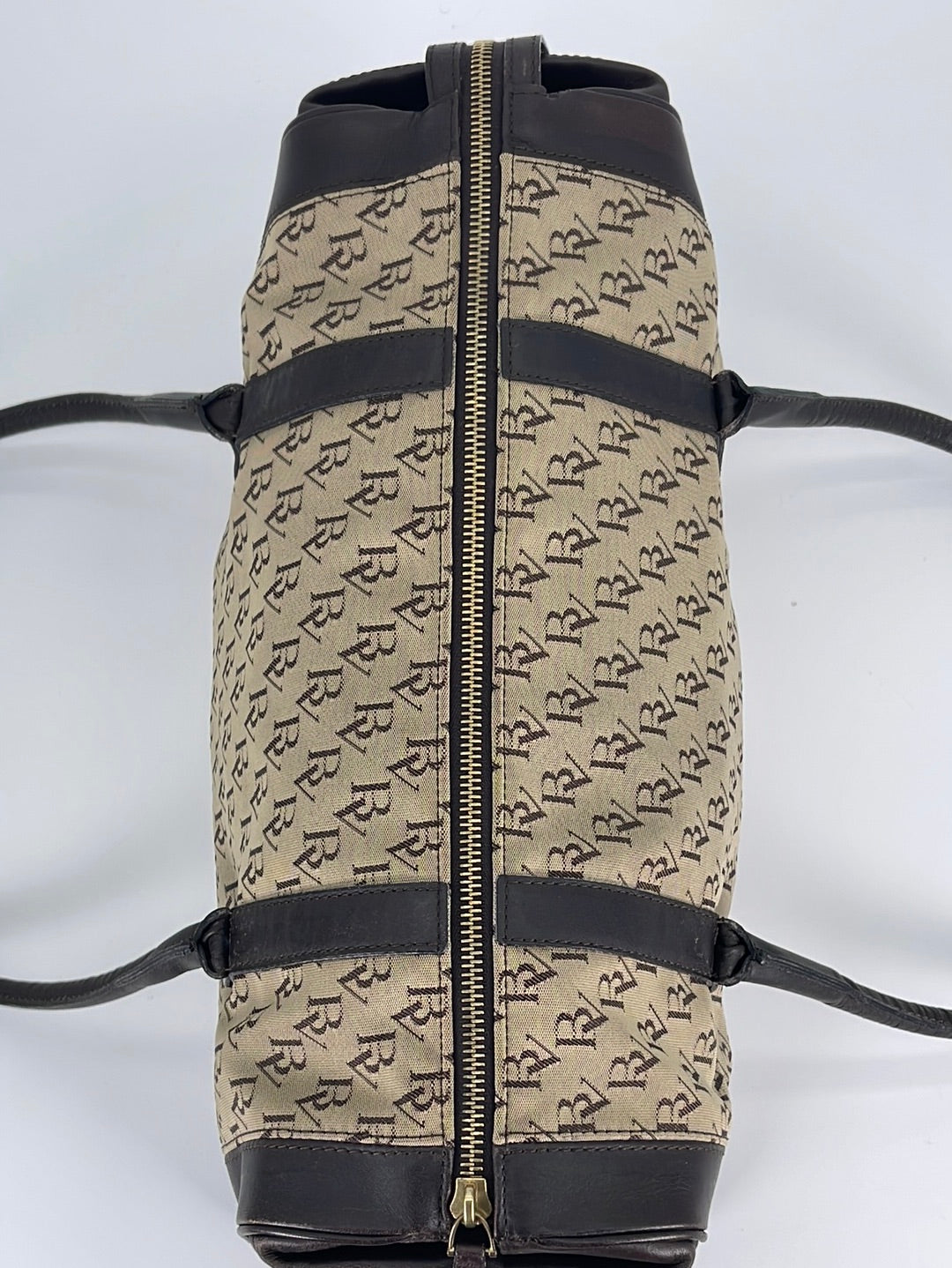 Preloved Bottega Veneta Monogram Canvas and Leather 2 Way Shoulder Bag 10864108512NAT 032323 $250 OFF