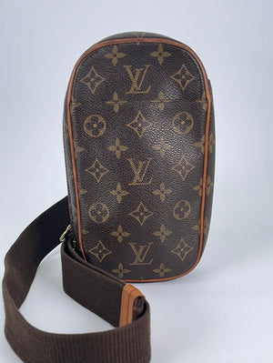 LOUIS VUITTON Monogram Pochette Gange M51870 PVC Body Bag Waist