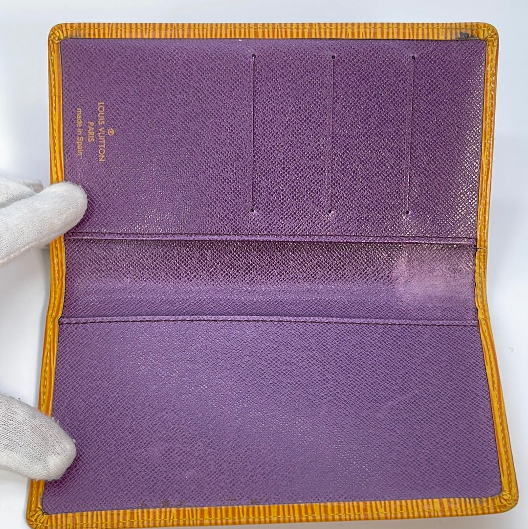 epi leather checkbook