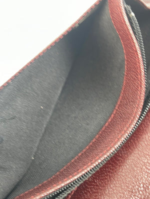 Preloved Chanel Black Leather Long Yen Wallet 12093178 021523