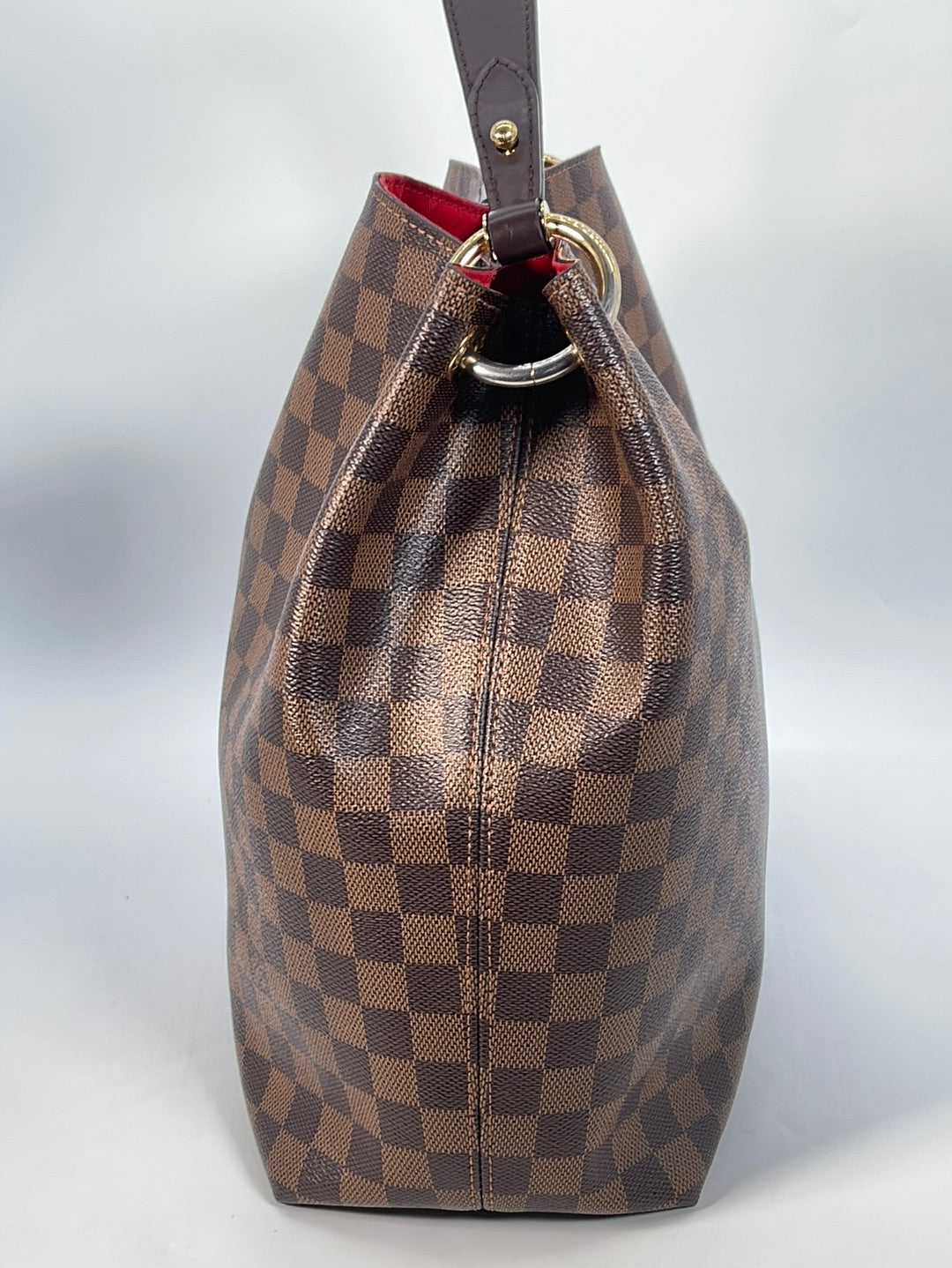 Authentic Louis Vuitton NeoNoe MM Damier Ebene Cherry Berry Bucket