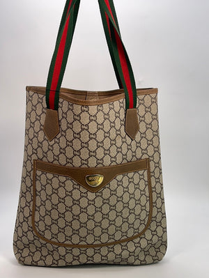 Preloved Gucci GG Plus Sherryline Handbag Tote 372WMRT 121522