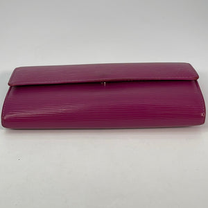 PreLoved Louis Vuitton Purple Epi Leather Sarah Long Wallet CA0068 011 –  KimmieBBags LLC