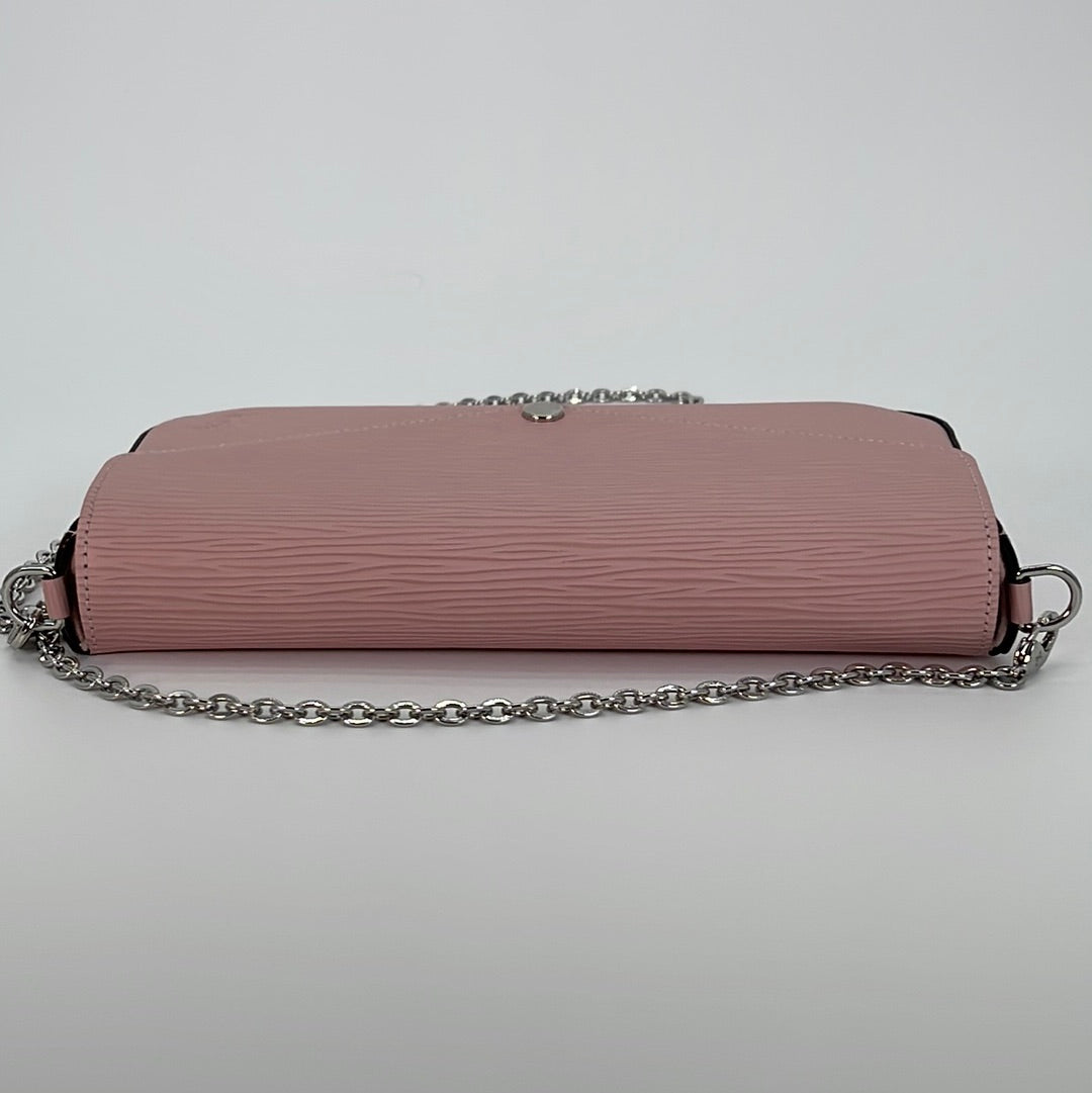Preloved Louis Vuitton Felicie Pochette Pink Epi Leather Bag TJ4196 030623