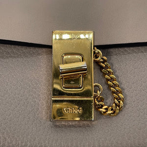 Preloved Chloe Drew Grey Leather Long Wallet B51NZ7 022723