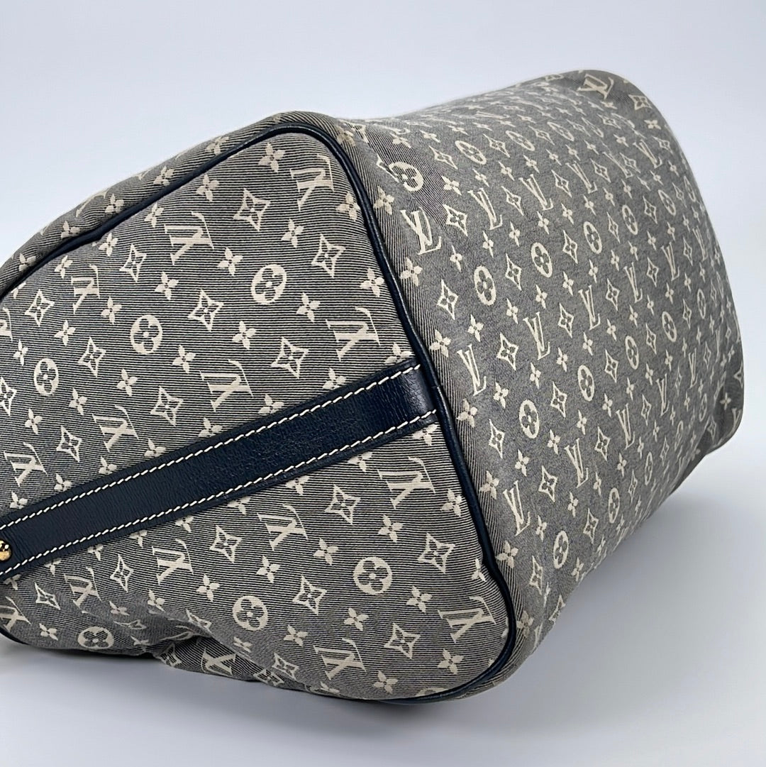 PRELOVED Louis Vuitton Gray Min Lin Monogram Speedy 30 Bandolier Bag TA0110 031023