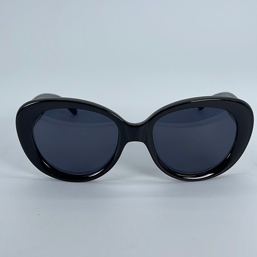 Preloved Gucci Black Round Sunglasses with Case 031323