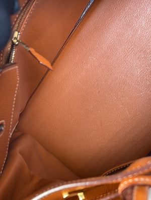 Preloved Hermes Birkin Handbag Gold Epsom Leather with Gold Hardware 40 022623 $1000 OFF LIVE SHOW
