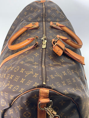 Vintage Louis Vuitton Keepall 60 Monogram Bandolier Bag VI0962