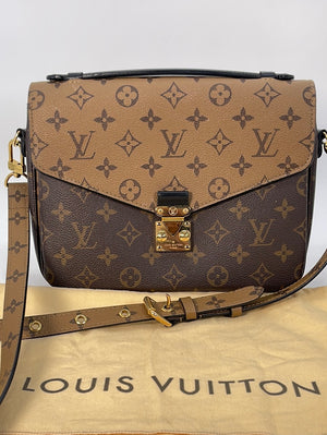 Louis Vuitton Metis Pochette Monogram Canvas Bag Brown