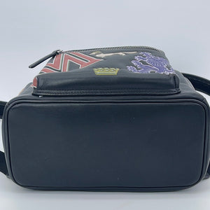 Preloved MCM Black Leather Visetos Backpack E2300263 041023 - $100 OFF