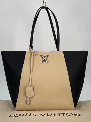 Louis Vuitton Lockme Tote Black Leather Turn Lock for sale online