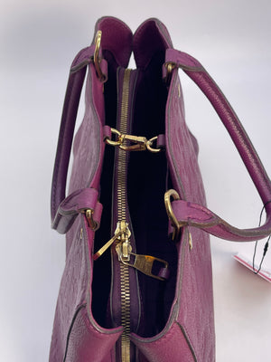 louis vuitton pre-loved purple monogram canvas kimono mm, purple