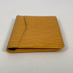 Vintage Louis Vuitton Yellow Epi Do Poche Leather Pass Card Case SP1926 011123