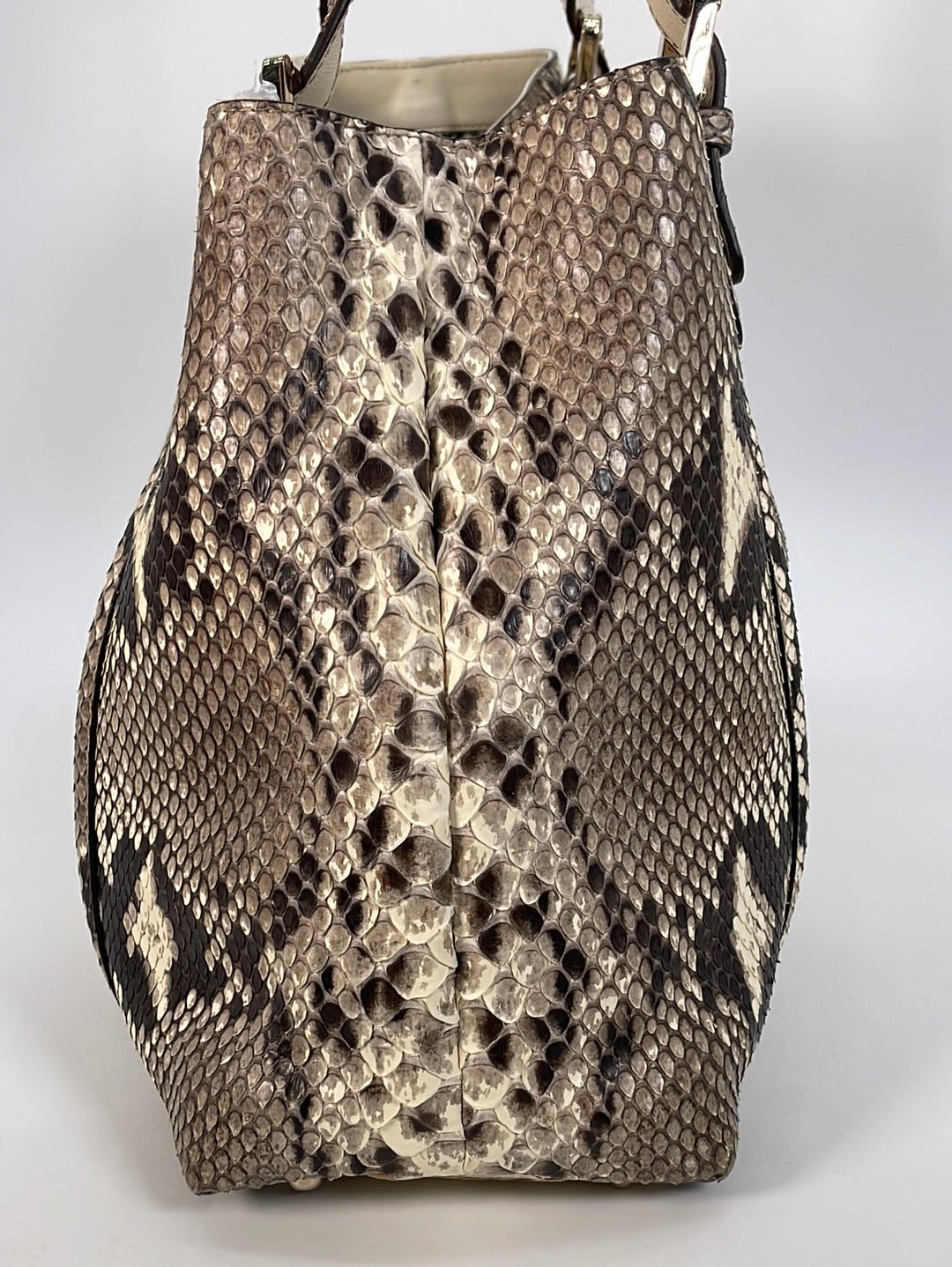 Preloved Gucci Britt Large Tote Python Shoulder Bag 162094213317 030523 - $400 OFF LIVE SALE
