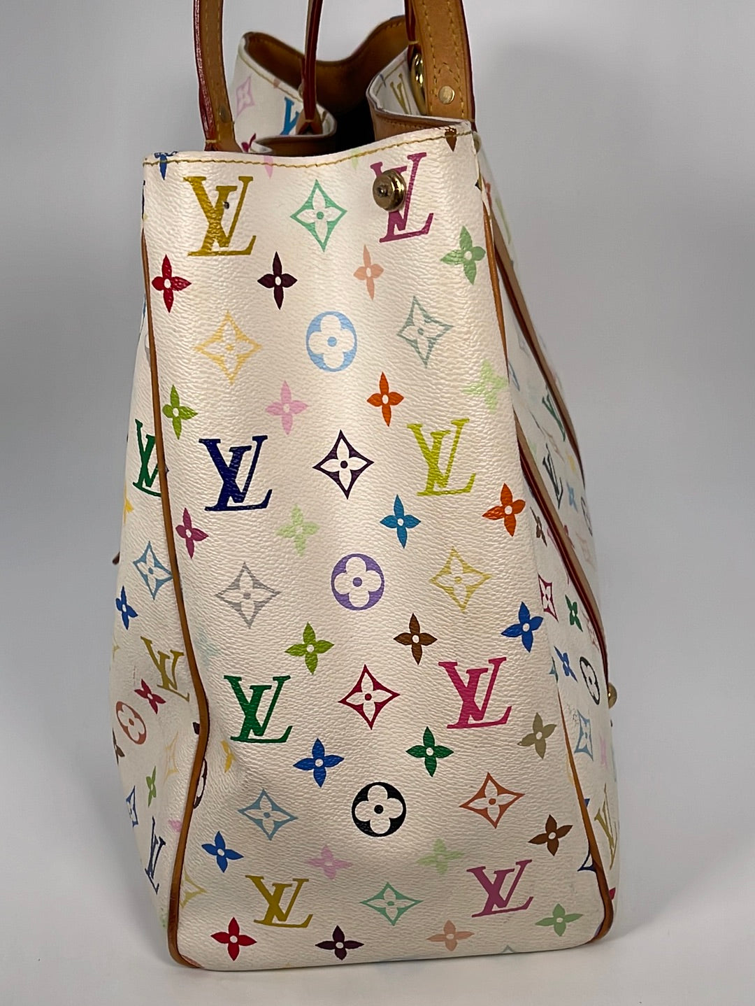 Louis Vuitton Aurelia GM white multicolor bag