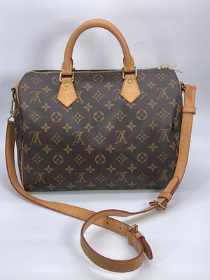 PRELOVED Louis Vuitton Monogram Speedy 30 Bandolier Bag MB2145
