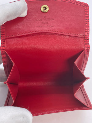 PRELOVED Louis Vuitton Red Epi Card Wallet MI1904 012523 – KimmieBBags LLC