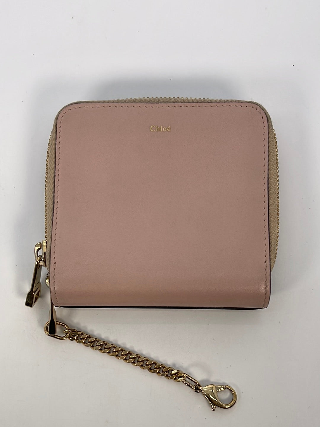 Chloe Grey / Pink Leather Wallet 04.14.72.65 020123