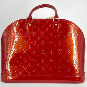 Louis Vuitton Monogram Vernis Red Alma MM Louis Vuitton