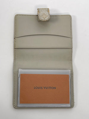PRELOVED Louis Vuitton Silver Agenda Style Card Holder SR1002 020123 - $50 OFF FLASH