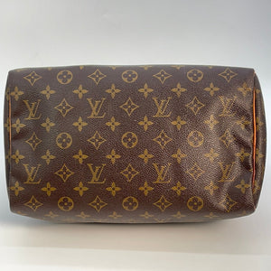 Vintage Louis Vuitton Cream Mini Lin Speedy 30 Bag SP09630 030123