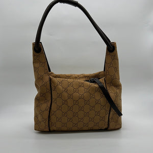Preloved GUCCI Brown GG Canvas Handbag 1013332123 012223