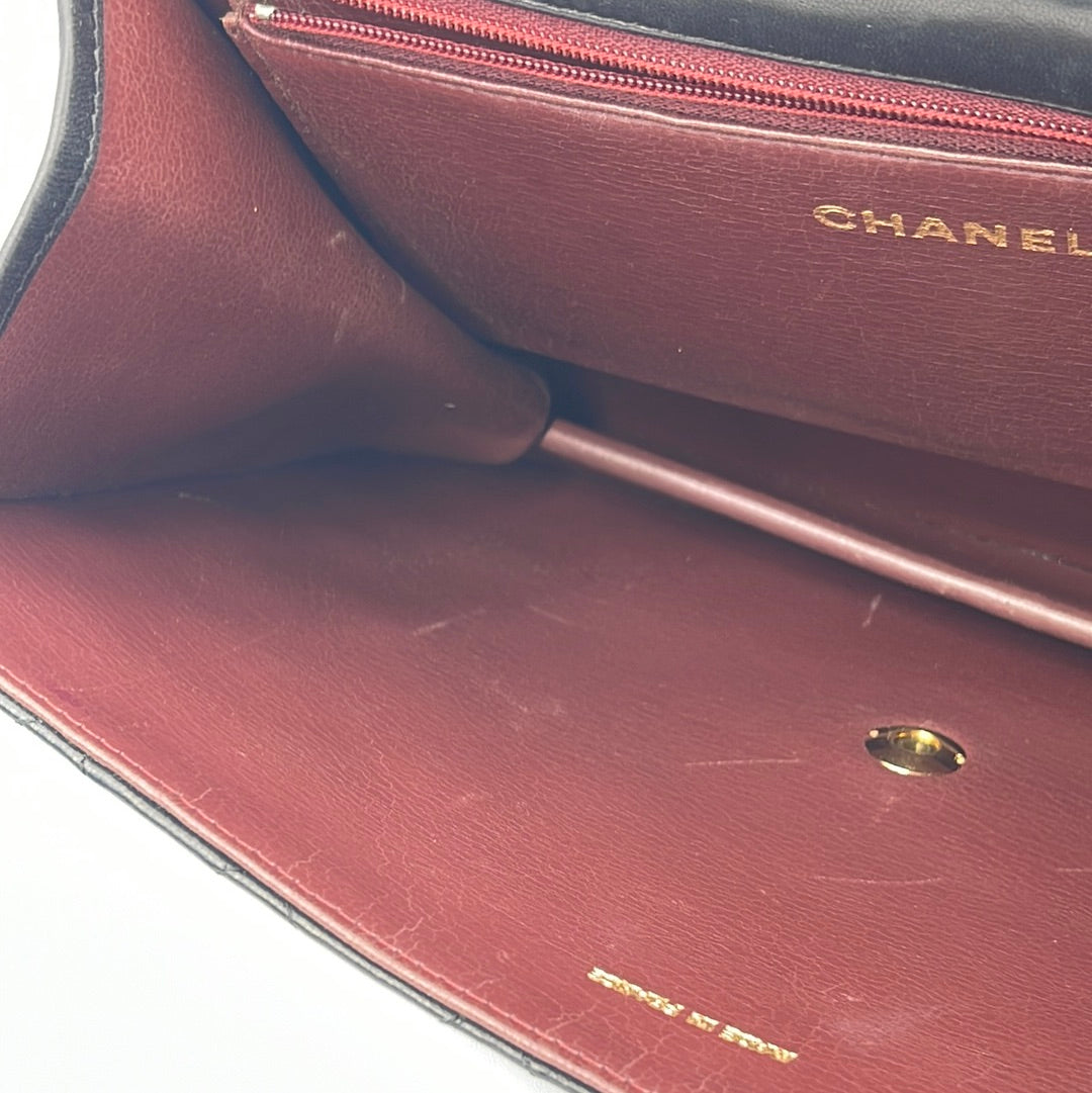 Vintage CHANEL Black Lambskin Classic Flap Bag 147902 040823 - $1100 OFF DEAL