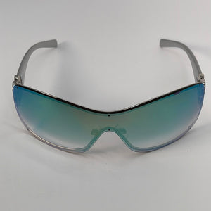 Versace // White Mod 2022 Oversized Shield Sunglasses – VSP Consignment