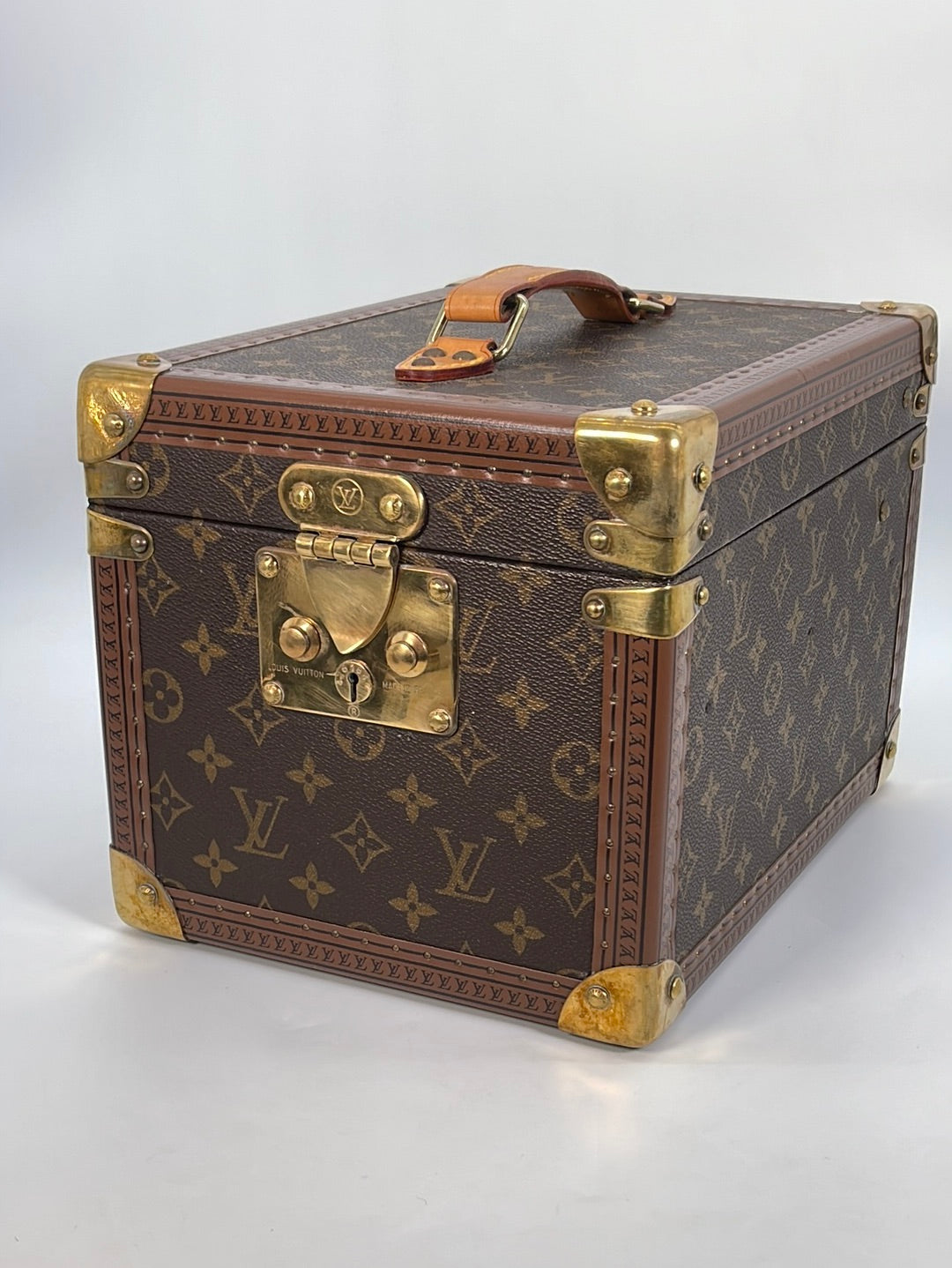 Preloved Louis Vuitton Boite Flacons Beauty Vanity Train Hard Trunk Case 1057029 030523