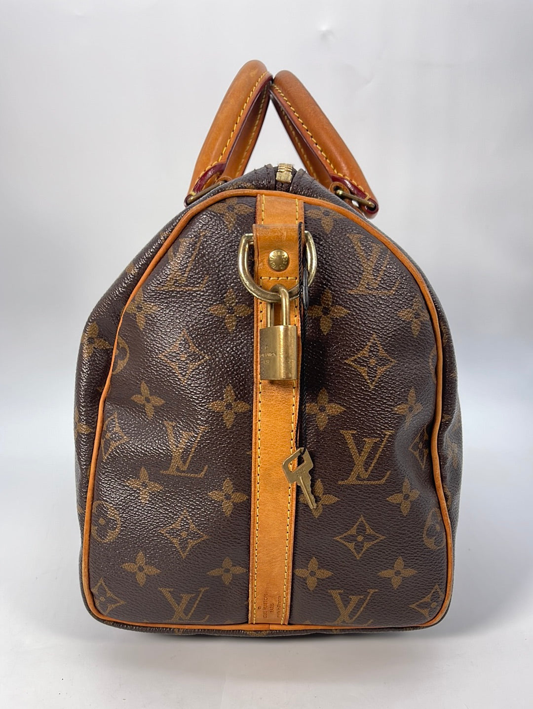 Vintage Louis Vuitton French Company Monogram Speedy 30 Bag
