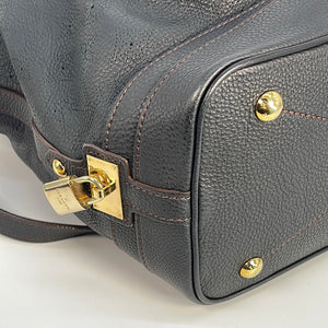 Preloved Louis Vuitton Laser Cut Monogram Black Leather Stellar Handbag with Shoulder Strap AR1190 121722