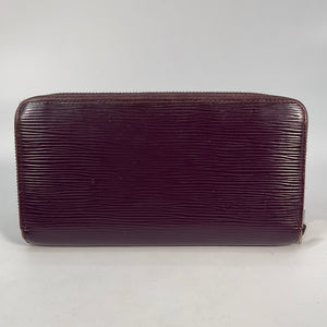 Louis Vuitton Purple Epi Zippy Wallet CA0190 011123