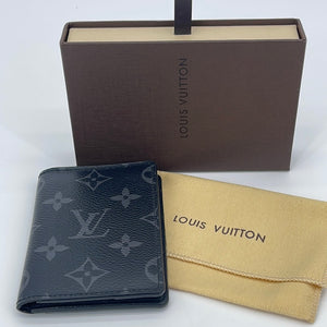PRELOVED Louis Vuitton Monogram Eclipse Canvas Card Case GI1210 040223