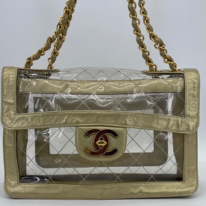 clear chanel purse