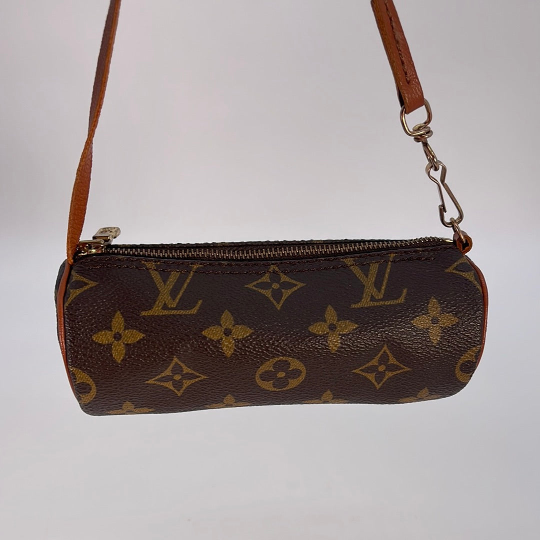 Vintage Louis Vuitton Monogram Papillon Mini Pouch Bag QDHV7WR 020323