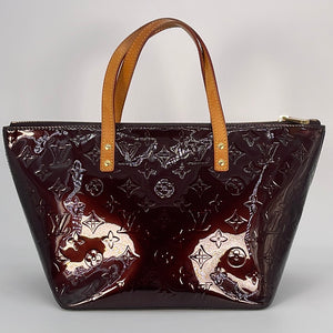 PRELOVED Louis Vuitton Burgundy Monogram Vernis Bellevue PM Bag