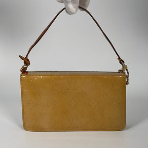 Vintage Louis Vuitton Yellow Vernis Monogram Lexington Pochette Bag VI0949 011323