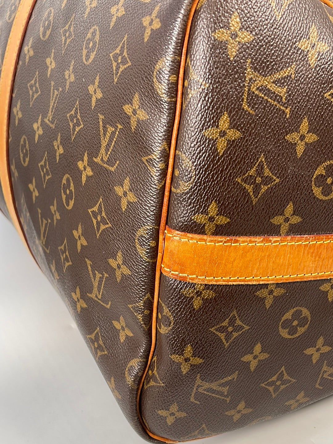 Louis Vuitton Monogram Canvas Keepall Bandouliere 55 Duffle Bag