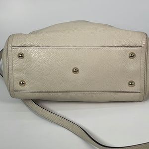 Preloved Gucci Soho Cream Leather Convertible Soft Top Handle Bag 336751525040 011323