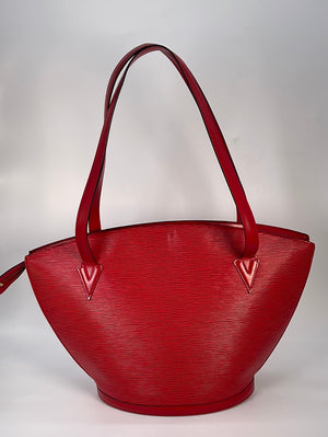 PRELOVED Louis Vuitton Saint Jacques GM Red Epi Leather Shoulder Bag A20954 013022