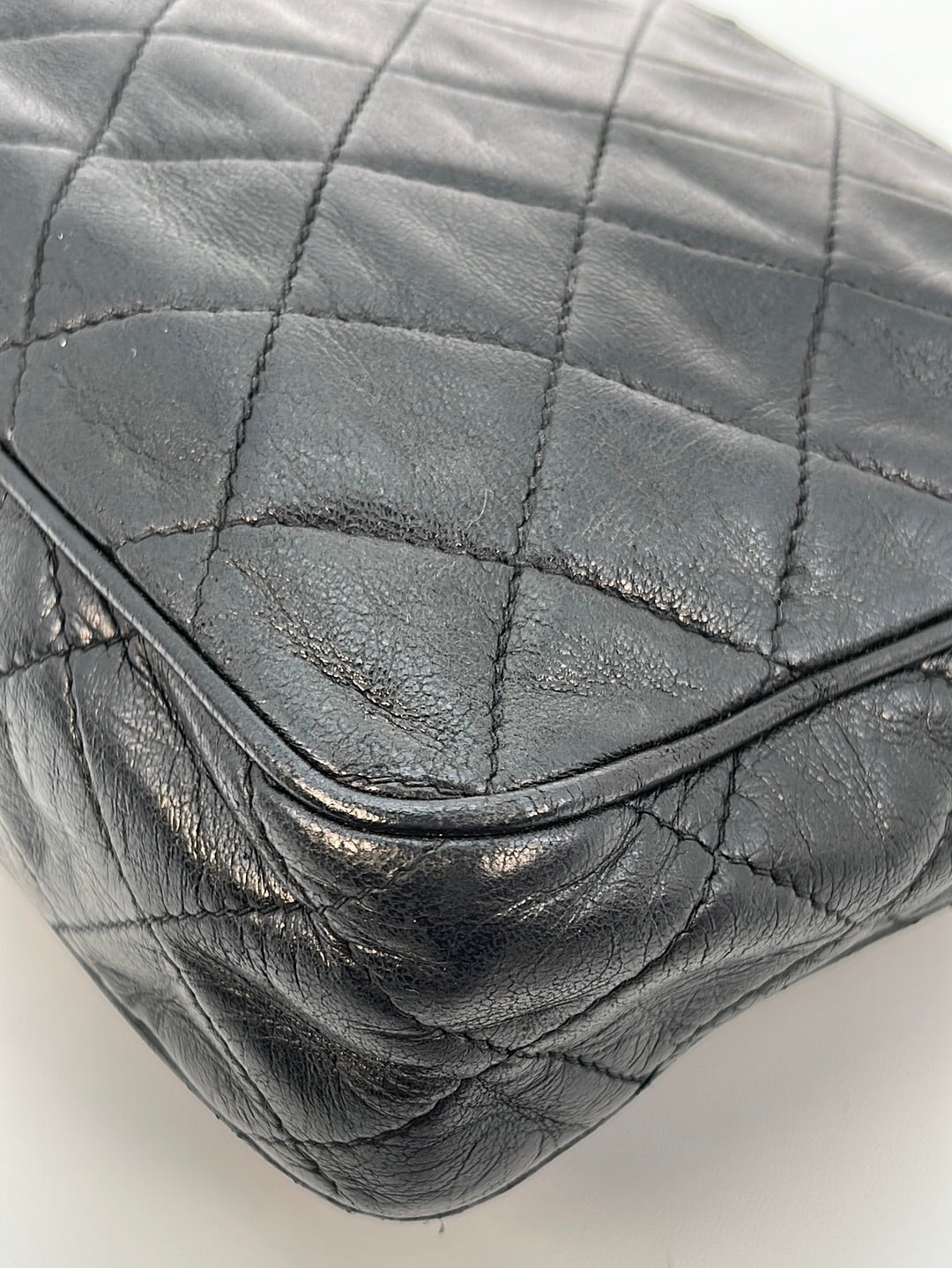 PRELOVED CHANEL Black Quilted Lambskin Tassel Chain Camara Bag 873678 033023 -$500 OFF