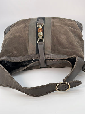 Hobo handbag Gucci Black in Suede - 31738772