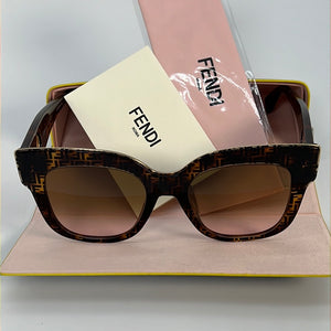 Preloved Fendi FF0359/G/S Brown Sunglasses with Case 284 012823