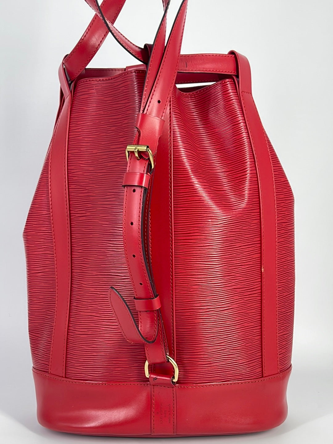 Vintage Louis Vuitton Randonnee Red Epi PM Bag VHKQJ3K 041223