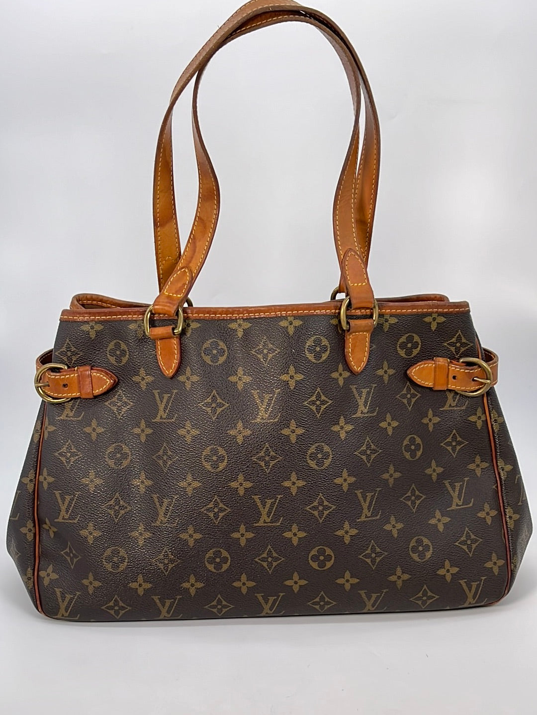 Louis Vuitton Monogram Canvas Batignolles Horizontal Shoulder Handbag Brown