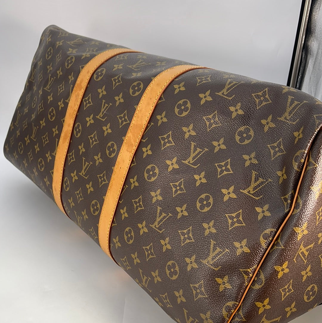 Louis Vuitton Monogram Keepall Travel Duffel Bag Size 55 – Jewelsunderthesea