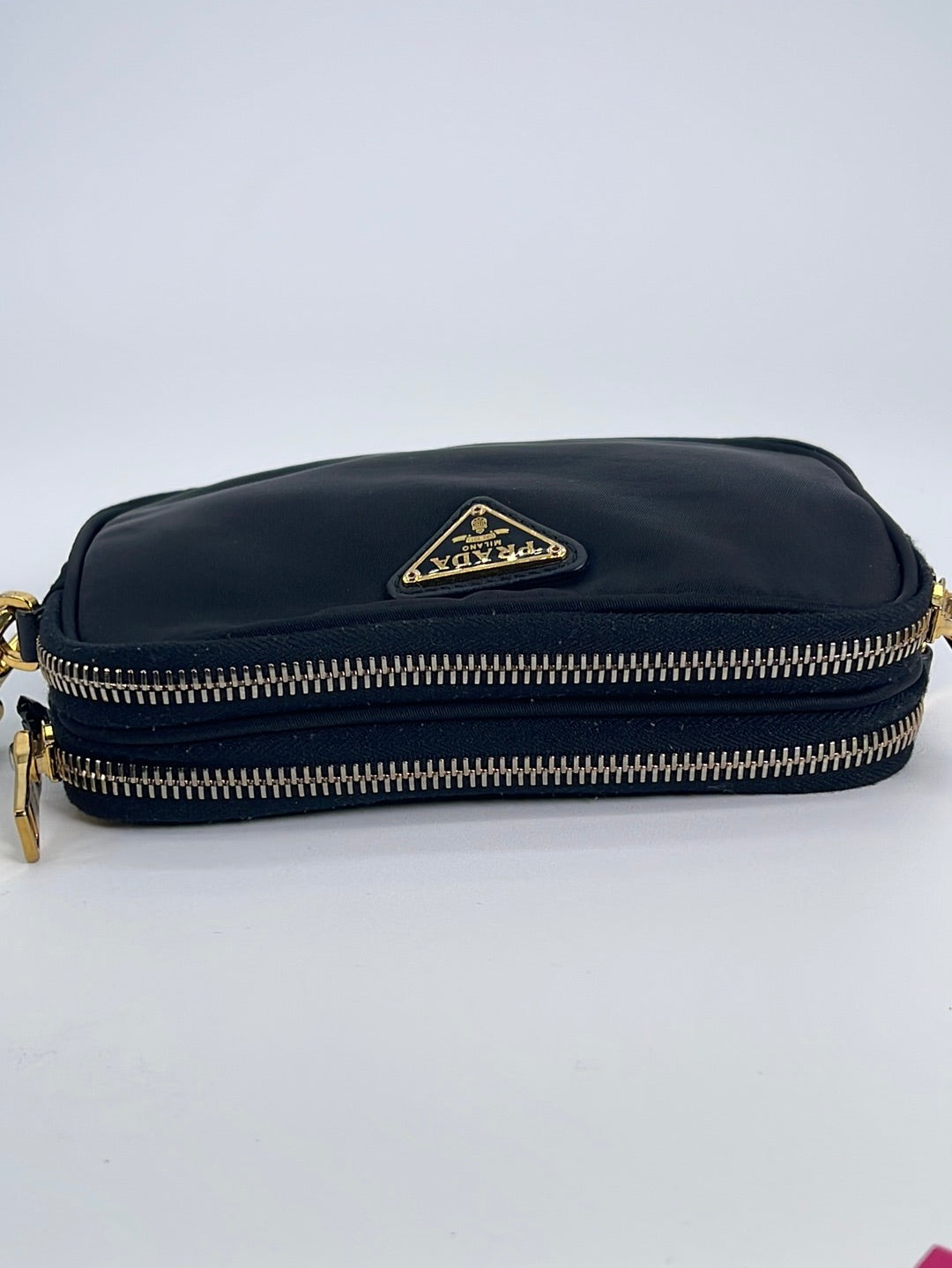 Preloved Prada Double Zip Tessuto Camara Bag with Wristlet Strap 158 0 –  KimmieBBags LLC