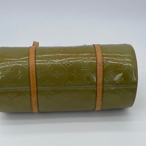 Preloved Louis Vuitton Green Vernis Monogram Papillon 30 Shoulder Bag  VI0959 041223. *** LIGHTENING DEAL ***